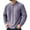 Purple, variant on PIOMLL Mens T Shirt Long Sleeve Pure Color Corduroy With Three Buttons Formal Wear Purple Classic Fall Tees 4XL