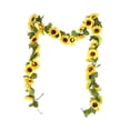 thumbnail image 4 of Bewildely Guirnalda de girasoles artificiales de 5 piezas, simulación vívida, decorativa, flexible, para puerta de casa, jardín de infantes, de Flores artificiales Bewildely HA084583-00, 4 of 6