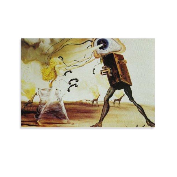 Salvador Dali Impresión Pintura Moderna Rapsodia Arte de Pared Imagen Pintura Póster Impresión en Lienzo Pósteres Obras de Arte Dormitorio Sala de Estar Decoración 12x18 pulgadas (30x45 cm)