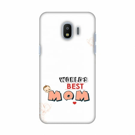 Samsung Galaxy J2 2018 Case, J2 Pro 2018 Case, Ultra Slim Designer Hard Shell Snap On Case Printed Back Cover for Samsung Galaxy J2 2018, J2 Pro 2018 - World's Best Mom-