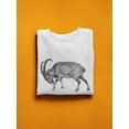 thumbnail image 3 of Wild Goat Sketch Sweatshirt Men -Image by Shutterstock, Male Large, 3 of 4