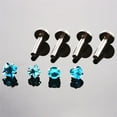 thumbnail image 3 of 4PCS/Set 16G Crystal Tragus Lip Ring Ear Cartilage Stud Earring Bars Piercing, 3 of 7