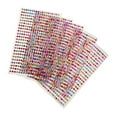 thumbnail image 3 of justharion 5 Pcs Crystal Rhinestone Self Adhesive Gem Embellishment Stickers Multi 4mm, 3 of 8