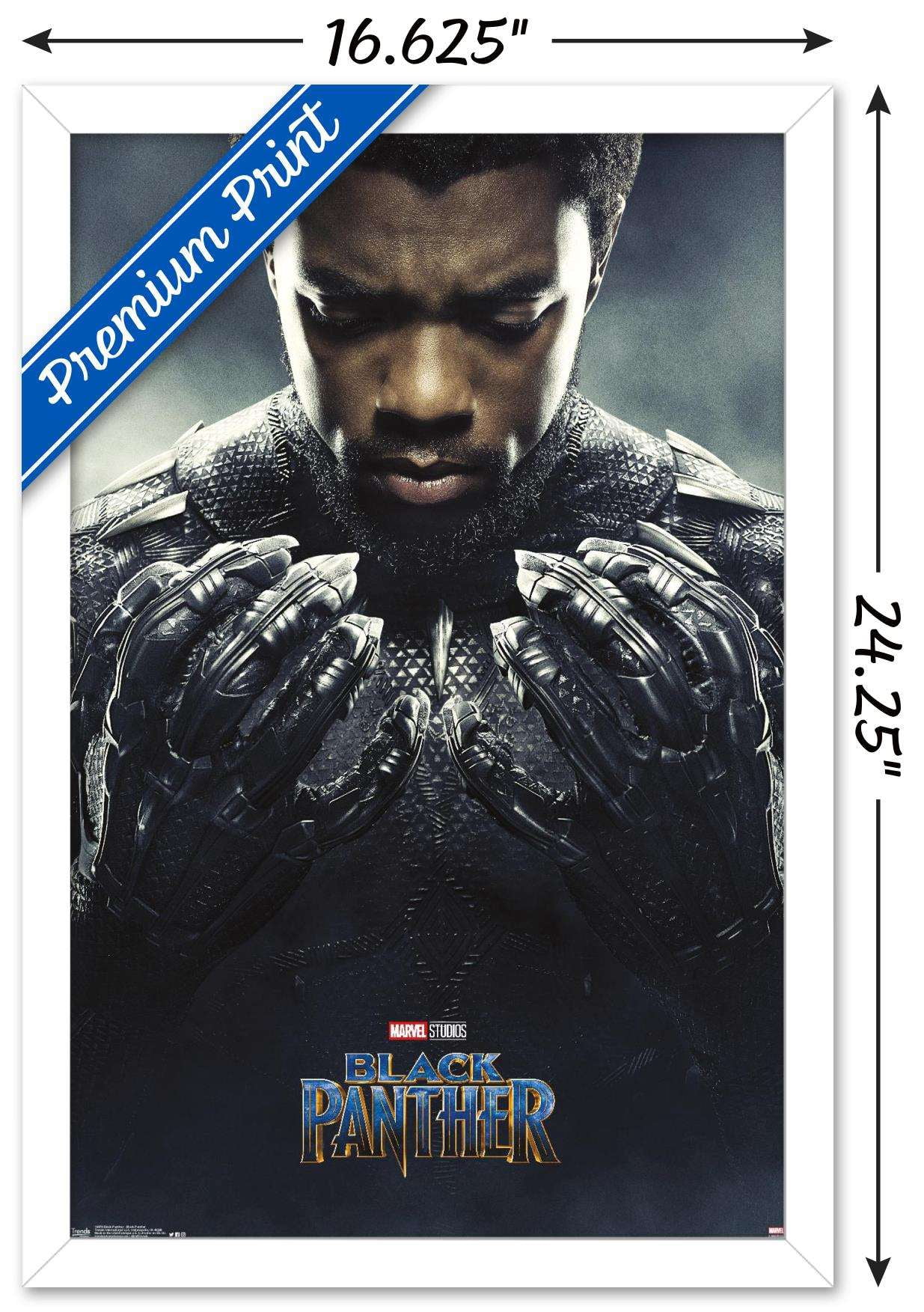 Marvel Cinematic Universe Black Panther - One Sheet Wall Poster, 14.725" x 22.375", Framed