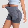 thumbnail image 4 of vigerkar Women's Workout Yoga Gym Shorts High Waisted Butt Lifting Scrunch Butt Seamless Booty leggings Shorts (Grey, XL), 4 of 6