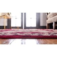 thumbnail image 5 of Unique Loom Tapis Tribal Géométrique Taftan Collection, 7 x 10 Pieds, Rouge/or, 5 of 5