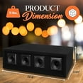 thumbnail image 3 of Pyle pro, DJ Speaker, 4 Way DJ Speaker System, Tweeter Speaker, 300W Power, 150 RMS, 4 3” Horn Piezo Tweeters, 8 Ohm Impedance, Full Range Audio Reproduction, Black Carpeted Finish, 3 of 5