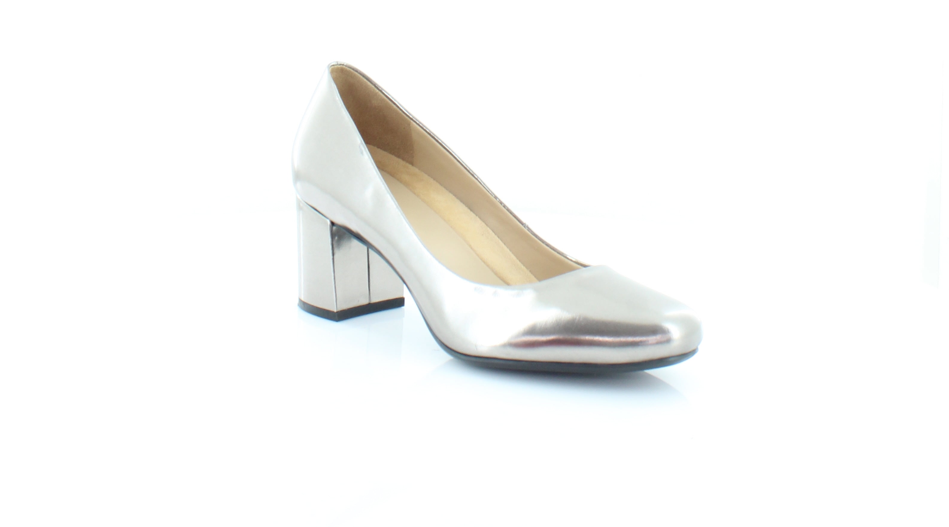 Heels Pewter Metal Size 8.5 W 