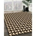 thumbnail image 3 of Ahgly Company Tapis d'Intérieur Lavable en Machine Carré Transitionnel Noir Brun, 7 Pieds Carré, 3 of 7