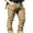 Yellow, variant on Michellecmm Men Fashion Cargo Pants Solid Color Multi-Pockets Trousers Pants