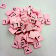 thumbnail image 4 of 100 Wooden Scrabble Tiles Black Letters Numbers For Crafts Wood Alphabets PK, 4 of 5