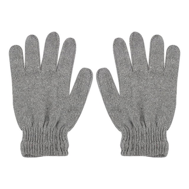 Guantes de punto para hombre de primavera y otoño, cálidos guantes de lana de hilo acrílico grande, hilo reciclado, Dew 235 finger
