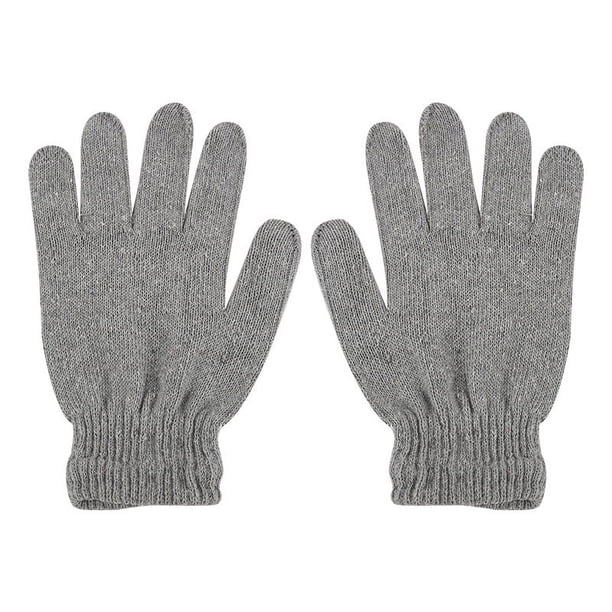 Guantes de punto para hombre de primavera y otoño, cálidos guantes de lana de hilo acrílico grande, hilo reciclado, Dew 235 finger
