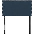 thumbnail image 3 of Modern Contemporary Urban Design Bedroom Twin Size Headboard, Navy Blue, Fabric Wood, 3 of 4