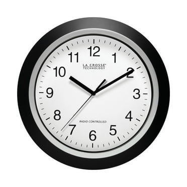 La Crosse Technology WT-3129B 12 Inch Atomic Analog Wall Clock -Black