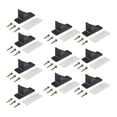 thumbnail image 4 of ZheElen 10Pcs Generic Snow Guards Easy to Use Accessories Practical for Roofing Black 100mm, 4 of 6