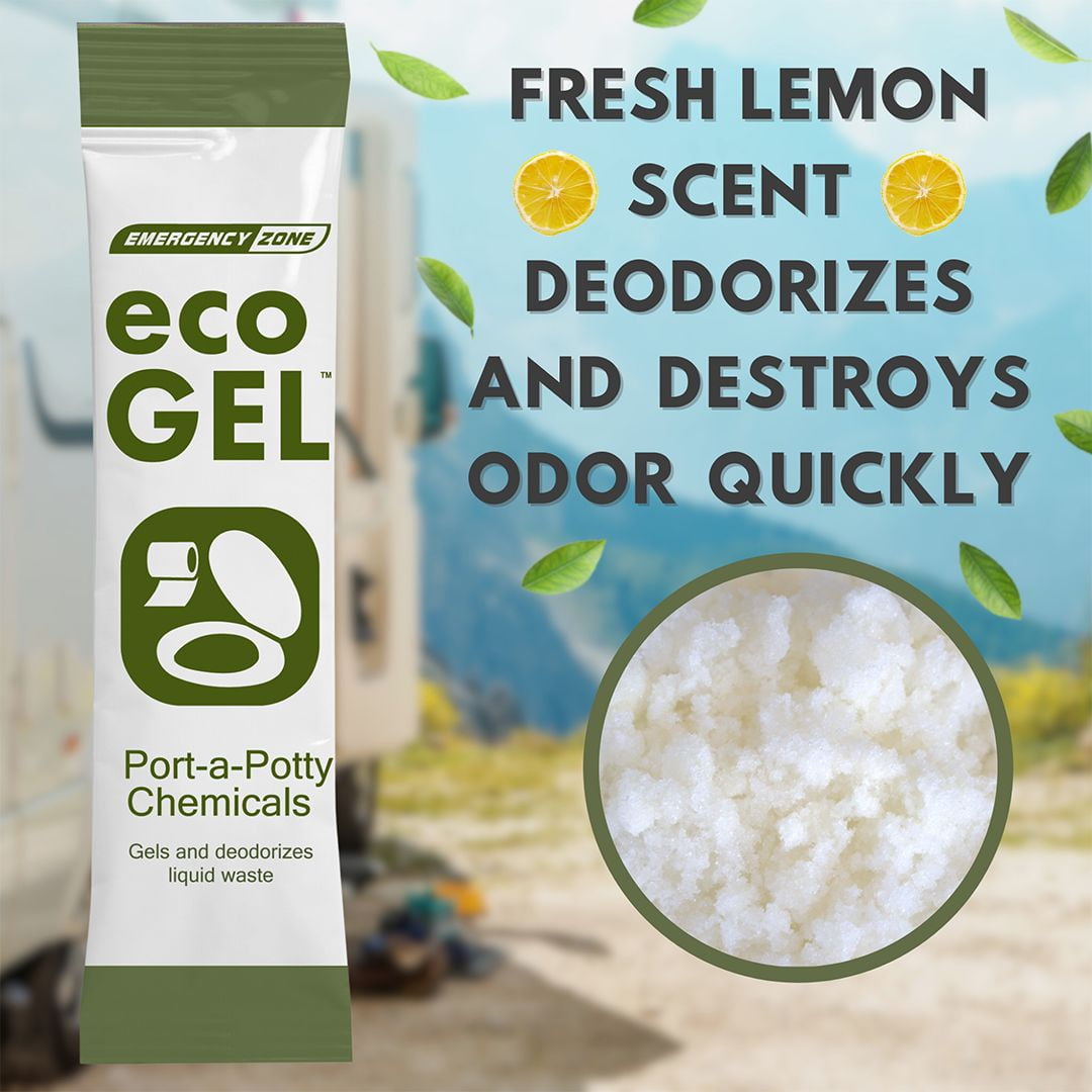 Emergency Zone Eco-Gel Portable Toilet Deodorizer, Lemongrass