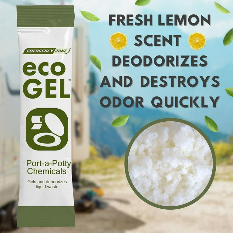 Emergency Zone Eco-Gel Portable Toilet Deodorizer, Lemongrass