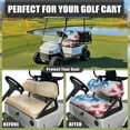 thumbnail image 5 of Pzuqiu Ezgo Seat Covers Lightweight Golf Cart Seat Blanket Star Flag Easy Installation Keep Cool in Summer Fit for Club Car Precedent Ordinary Front Seat Cushion, 5 of 7