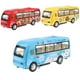 thumbnail image 3 of 1:50 Diecast Pull Back Modelo De Autobús Medio Con Luces Y Función De Música Juguete Para Niños Juguete Para Auto Amarillo CUTICAT Autobús de aleación Diecast, 3 of 8