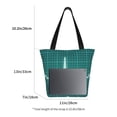 thumbnail image 3 of Salouo ECG Wave for Shoppers Tote for Women Foldable Handbags with Big Capacity Casual One-Shoulder Shopping Bag Hobo Bags Fit for Office/Shopping/Park, 3 of 6