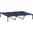 thumbnail image 1 of Lit Surélevé pour Animaux de Compagnie Chien Chat Lit Confortable Camping Bleu et Noir, 1 of 9