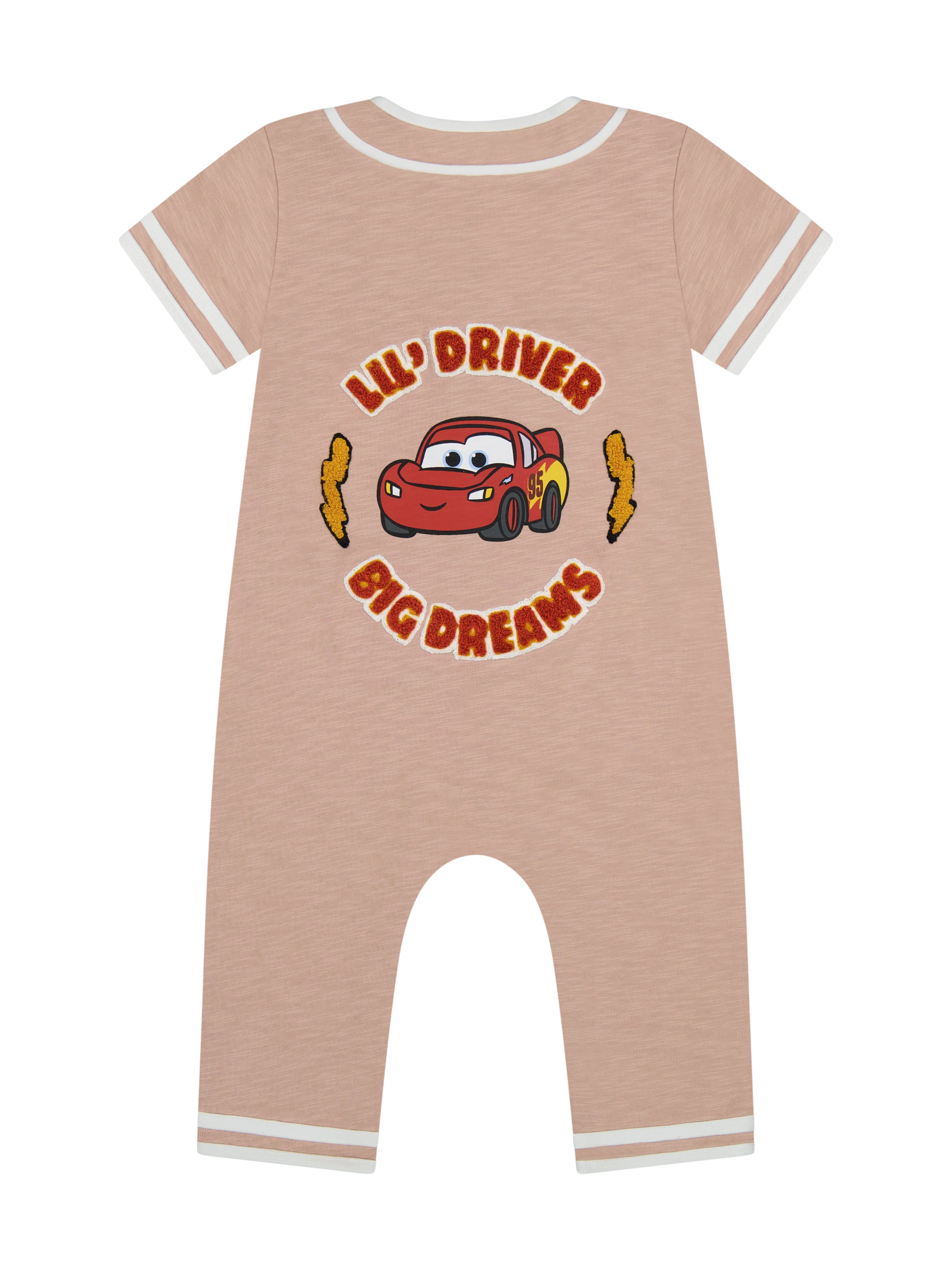 Cars Baby Boy Short Sleeve Romper, Sizes 0/3 Months-24 Months