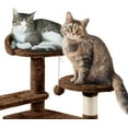 thumbnail image 5 of ZYPPP 57in Height Cat Tree Condo Multi-Level Kitten Tower Cat House Furniture Brown, 5 of 10