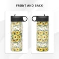 thumbnail image 3 of Fuzoiu Daisies And Wildflowers Print 18oz Insulated Sports Kettle, Outdoor Sport Gym Stainless Steel Water Bottle With Straw Lid, 3 of 8