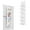 6 Pockets White, variant on SOONHUA 6-Shelf Over The Door Organizer with Clear Pocket Over The Door Hanging Pantry Organizer Nursery Shelves Wall Mount Hanging Organizer for Nursery Bathroom Sundries Closet Bedroom Toys, Grey