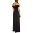 thumbnail image 1 of Adrianna Papell Robe de Soirée Maxi Ajustée et Évasée à Manches Courtes pour Femmes, Marine, Taille : 8, 1 of 1