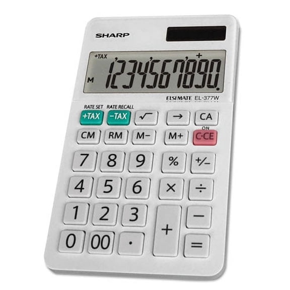 El-377wb Large Pocket Calculator, 10-Digit Lcd | Bundle of 2 Each