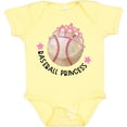 thumbnail image 3 of Inktastic Baseball Princess Tiara Girls Baby Bodysuit, 3 of 5