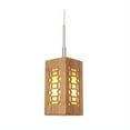 thumbnail image 3 of Woodbridge Lighting Light House Triune Small Bamboo Pendant in Bronze/Natural, 3 of 3