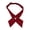 Red, variant on Adjustable Cross Neck Tie, French Uniform Pretied Bow Tie, Polyester School & Office Uniform Accessory for Women