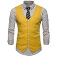 thumbnail image 1 of Men's plain single-breasted vest, 1 of 4