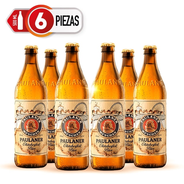 Cerveza Paulaner Oktoberfest Six Pack 500ml C/u