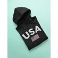 thumbnail image 3 of Usa Word With Flag Hoodie Men -GoatDeals Designs, Male 3X-Large, 3 of 4