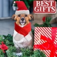 thumbnail image 3 of Disfraz de Navidad verde para mascota, disfraz de gorro navideño con bufanda y capa Rojo Verde, 3 of 5