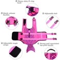 thumbnail image 4 of Dog Life Jacket Ripstop Pet Floatation Vest Saver Swimsuit Preserver for Water Safety at The Pool, Beach, Boating (M, Mermaid Pink), 4 of 7