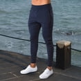 thumbnail image 2 of Men's Tracksuit Pants Stretch Slim Foot Fitness Training Running Pants, 2 of 6