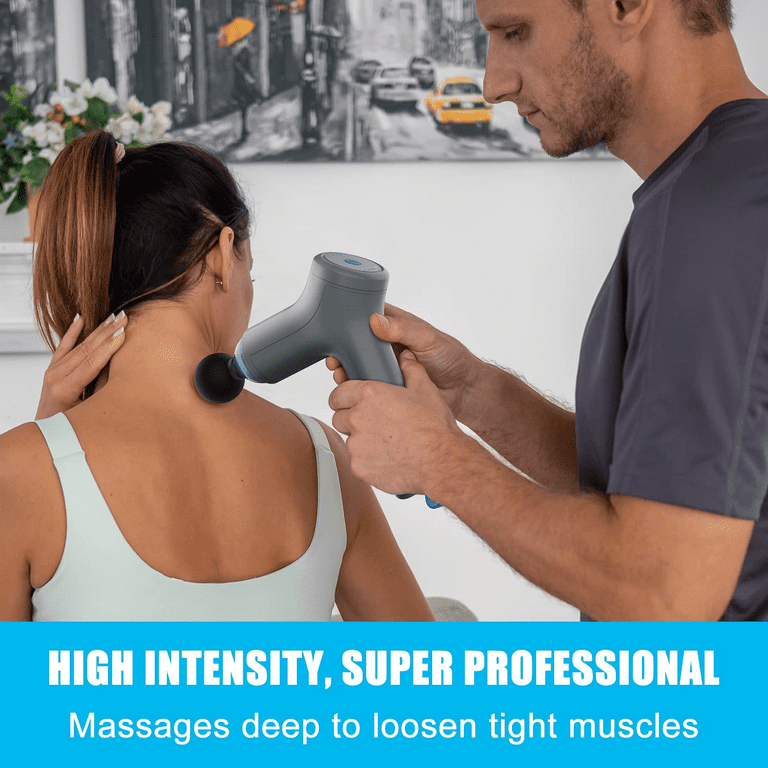 Massage Gun - Deep Tissue Percussion Muscle Massager for Pain Relief–4/6/8  Different Heads for Different Muscle Groups - 20 Speed Options