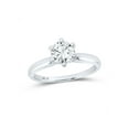 thumbnail image 1 of 14kt White Gold Womens Round Diamond Solitaire Bridal Wedding Engagement Ring 1 Cttw, 1 of 1