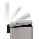 Qualiazero Trash Can, 1.3 Gallon Slim Step On Bathroom Trash Can ...