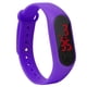 thumbnail image 1 of Kearding Reloj de Digital fino para niños con pantalla LED, de Fitness para estudiantes, suministros deportivos para niños y niñas Relojes inteligentes Violeta 240*15mm, 1 of 5