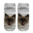 thumbnail image 6 of Besufy Adult Women Socks 3D Cat Animal Print Breathable Cotton Elastic Low Cut Ankle Socks, 6 of 7