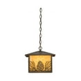 thumbnail image 2 of 11"Sq Mountain Pine Lantern Pendant 51002, 2 of 6