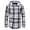 Grey, variant on DDAPJ pyju Men's Flannel Hoodie Jacket Clearance Sale,Slim Fit Stretch Plaid Shirt Jackets Long Sleeve Drawstring Shacket Jacket Casual Button Down Outwear Tops