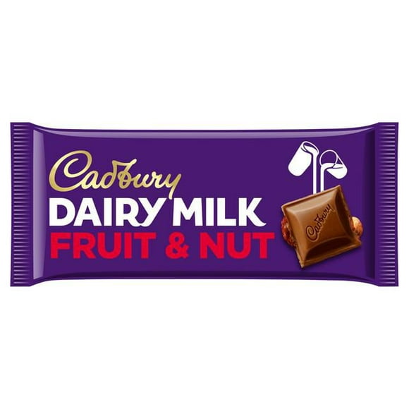 Cadbury Dairy Milk Fruits et noix Fruits et noix au lait laitier