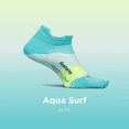 thumbnail image 3 of Feetures Elite Ultra Light Cushion Ankle Socks - Sport Sock with Targeted Compression - Aqua Surf, S (1 Pair), 3 of 4